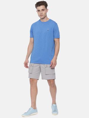 grey solid cargo short - 17363835 - Standard Image - 4