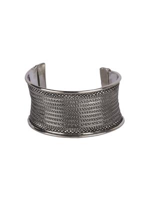 silver plated cuffs bracelet - 17363856 - Standard Image - 3