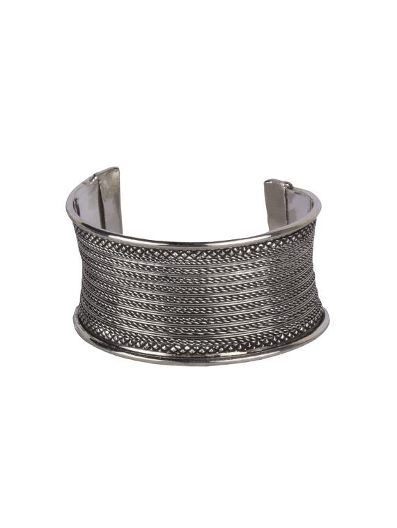 silver plated cuffs bracelet - 17363856 - Zoom Image - 3