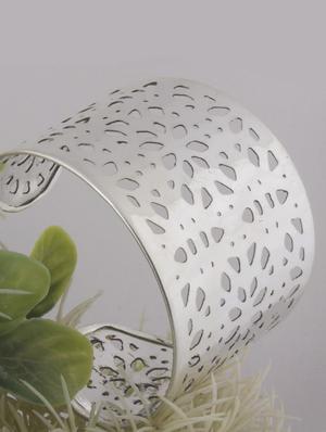 silver plated cuffs bracelet - 17363864 - Standard Image - 3