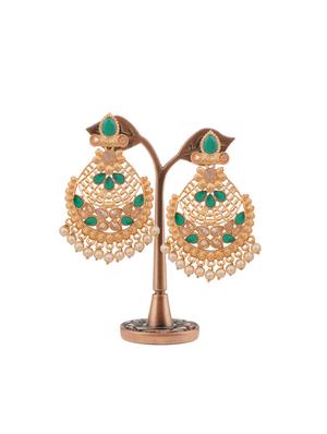gold plated chandellier earring - 17363881 - Standard Image - 3