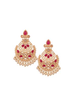 gold plated chandellier earring - 17363883 - Standard Image - 2