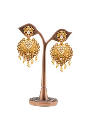 gold plated chandellier earring - 17363885 - Standard Image - 2