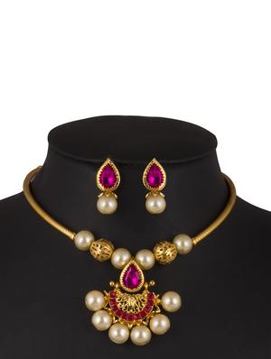 gold plated necklaces and earring - 17363936 - Standard Image - 3
