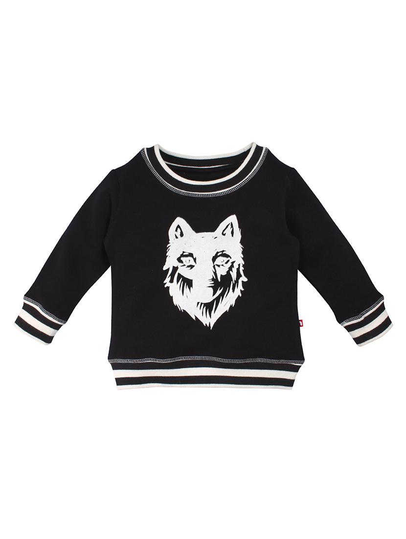 black cotton sweatshirt - 17363975 - Zoom Image - 1