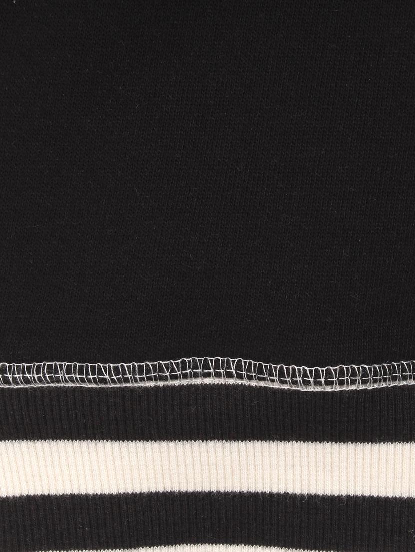 black cotton sweatshirt - 17363975 - Zoom Image - 3
