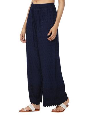 high rise embroidered palazzo - 17364113 - Standard Image - 2
