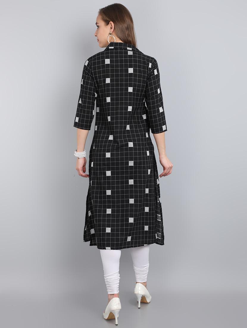 printed straight kurta - 17364181 - Zoom Image - 3