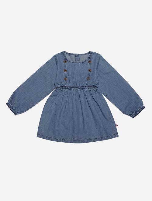 blue cotton frock - 17364199 - Standard Image - 1