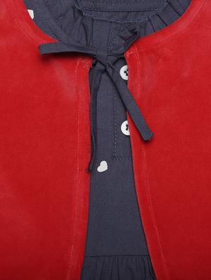 blue cotton frock - 17364200 - Standard Image - 3