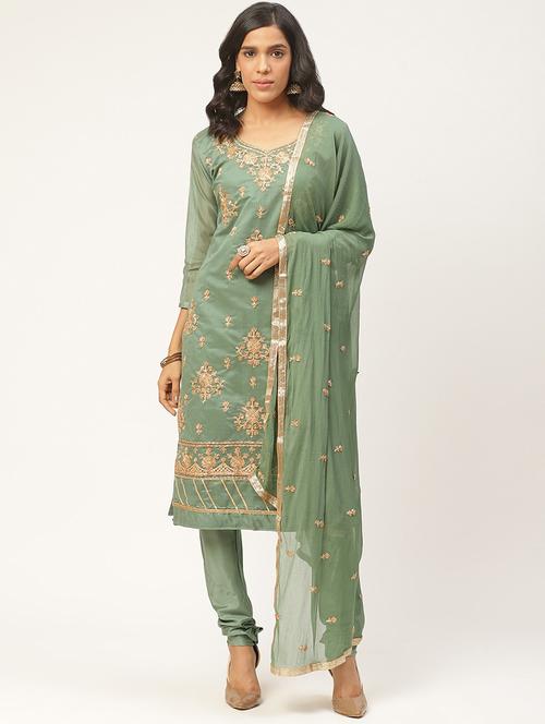 embroidered unstitched suit - 17364226 - Standard Image - 1