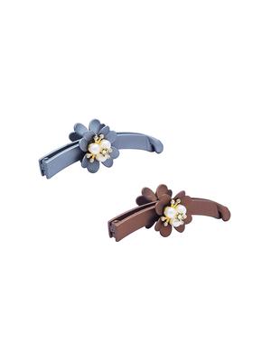 multi colored plastic banana hair clip - 17364267 - Standard Image - 3