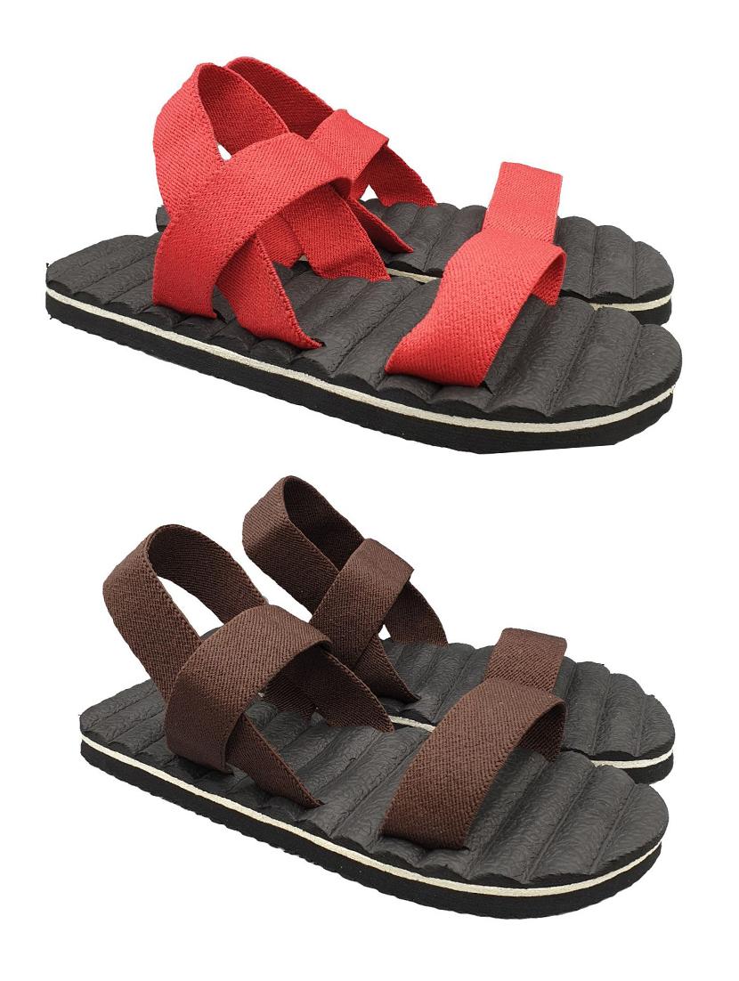 pack of 2 multi colored back strap sandal - 17364511 - Zoom Image - 1