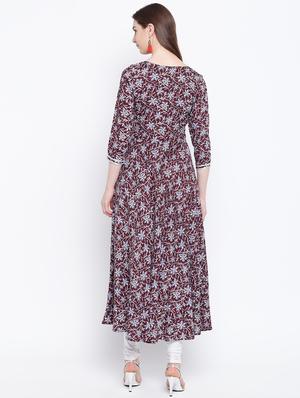 kalamkari flared kurta - 17367122 - Standard Image - 3