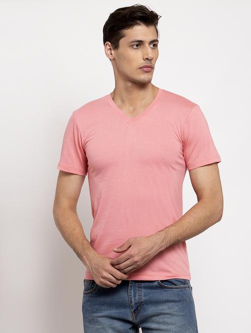 pink solid t-shirt - 17367355 - Standard Image - 1