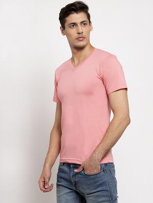 pink solid t-shirt - 17367355 - Standard Image - 2