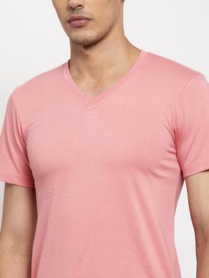 pink solid t-shirt - 17367355 - Standard Image - 5