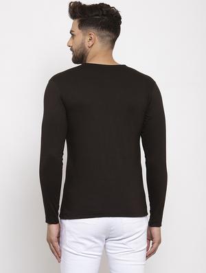 black solid t-shirt - 17367359 - Standard Image - 3