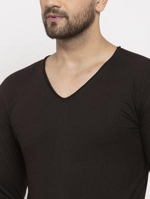 black solid t-shirt - 17367359 - Standard Image - 5