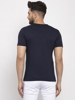 navy blue solid pocket t-shirt - 17367367 - Standard Image - 3
