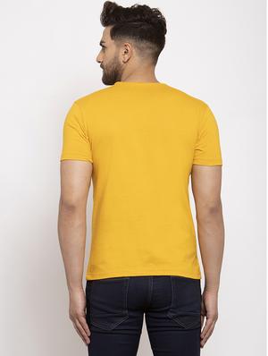 mustard solid pocket t-shirt - 17367368 - Standard Image - 3