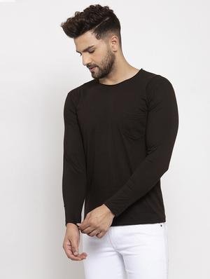 black solid pocket t-shirt - 17367381 - Standard Image - 2