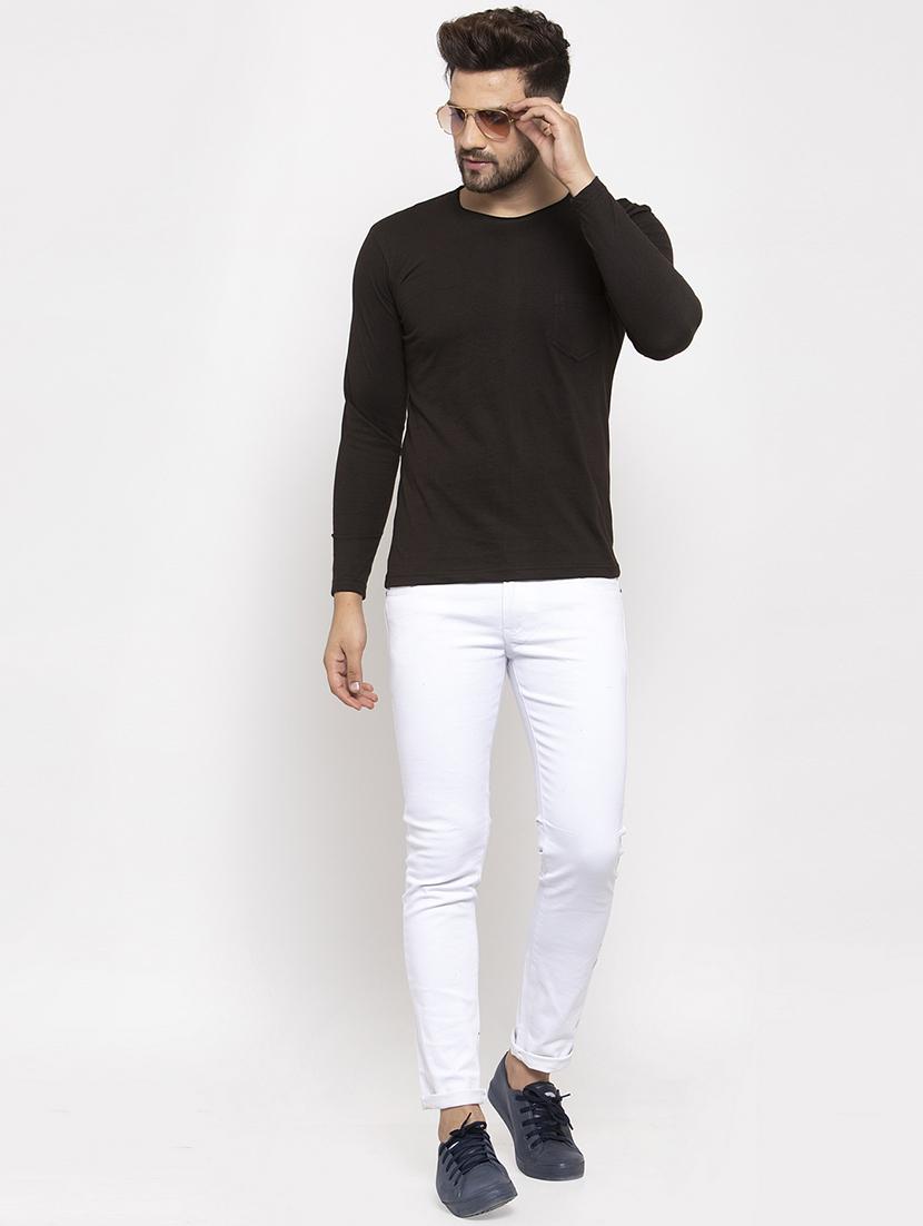 black solid pocket t-shirt - 17367381 - Zoom Image - 4