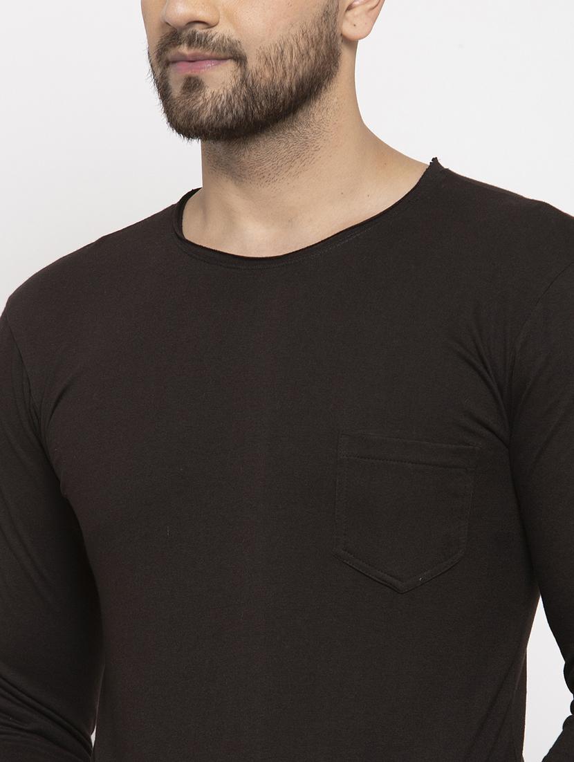 black solid pocket t-shirt - 17367381 - Zoom Image - 5