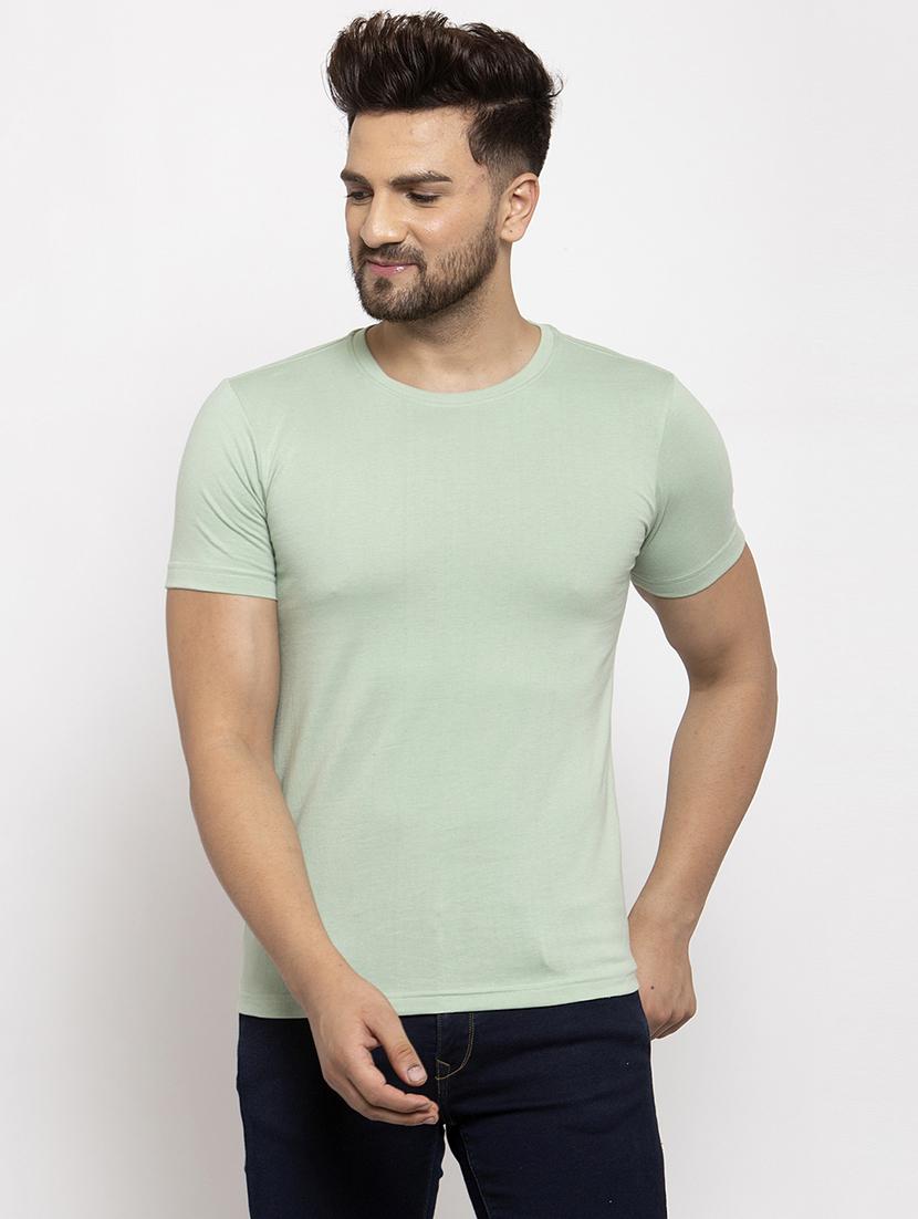 olive green solid t-shirt - 17367405 - Zoom Image - 1
