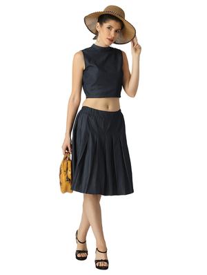 mid rise pleated flared skirt - 17367581 - Standard Image - 4