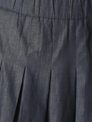 mid rise pleated flared skirt - 17367581 - Standard Image - 5