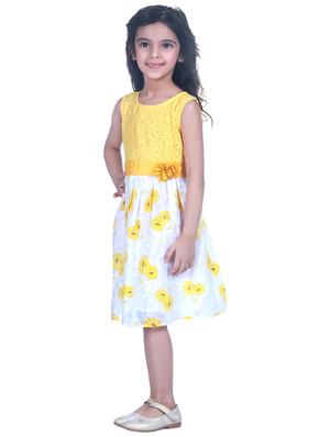 yellow floral frock - 17367632 - Standard Image - 2