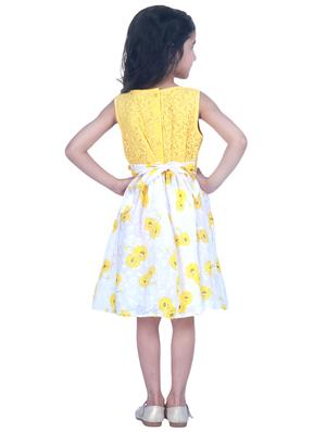 yellow floral frock - 17367632 - Standard Image - 3