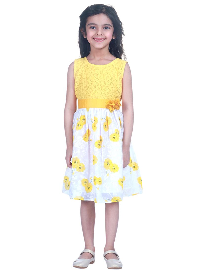 yellow floral frock - 17367632 - Zoom Image - 1