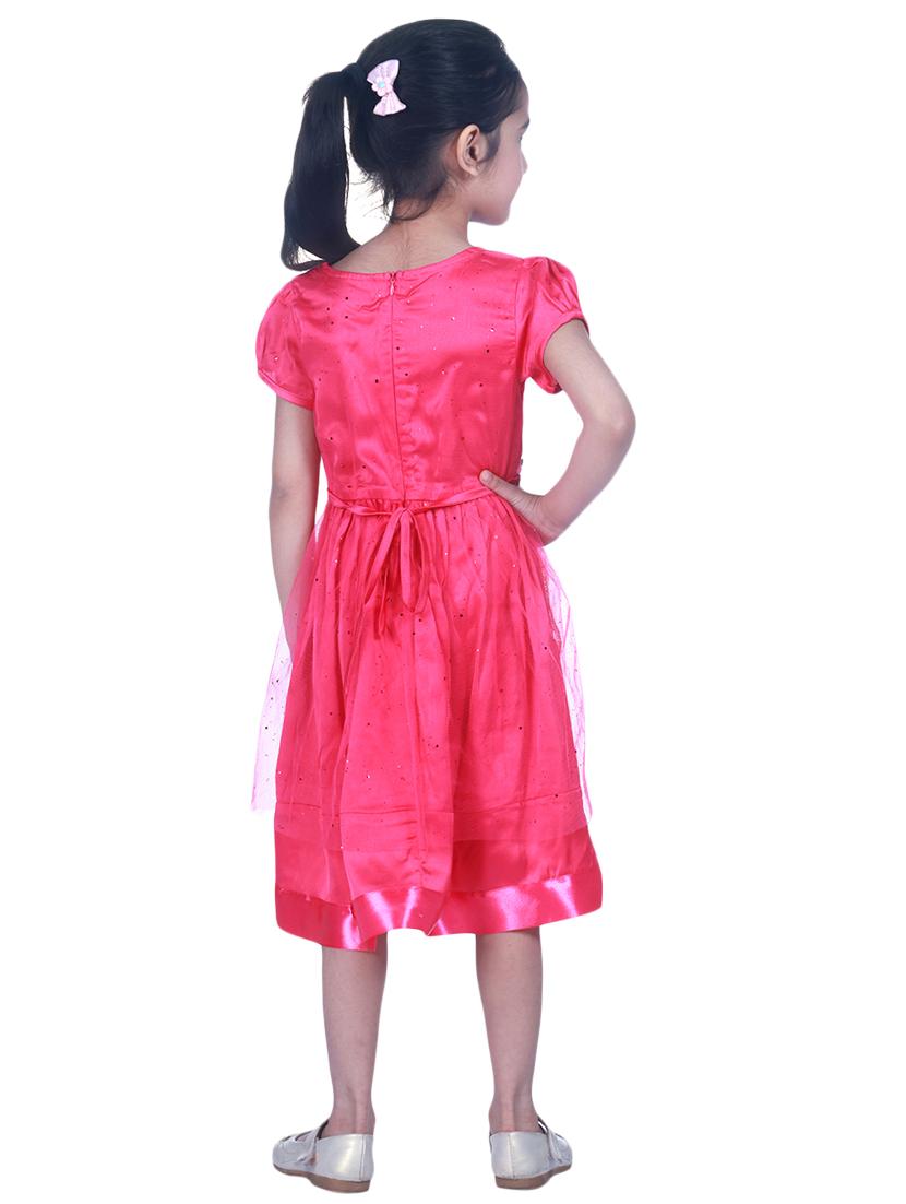 pink solid frock - 17367638 - Zoom Image - 3
