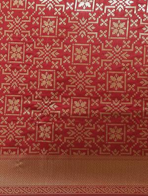 silk woven saree with blouse - 17367747 - Standard Image - 5
