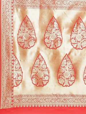 self-design woven saree with blouse - 17367772 - Standard Image - 5