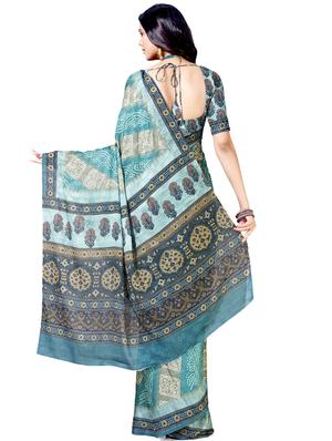 bandhani printed saree with blouse - 17367897 - Standard Image - 2