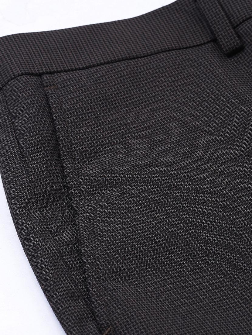 brown textured flat front formal trouser - 17367964 - Zoom Image - 6