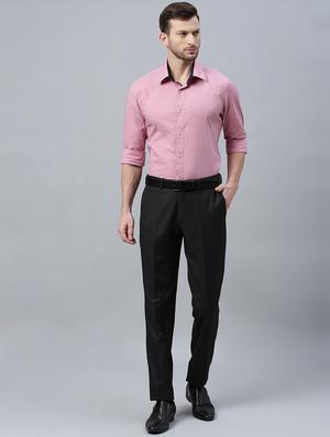 black striped flat front formal trouser - 17367978 - Standard Image - 4