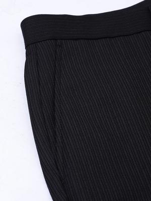 black striped flat front formal trouser - 17367978 - Standard Image - 6