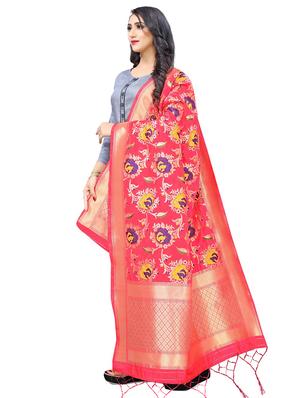 floral banarasi dupatta - 17368007 - Standard Image - 2