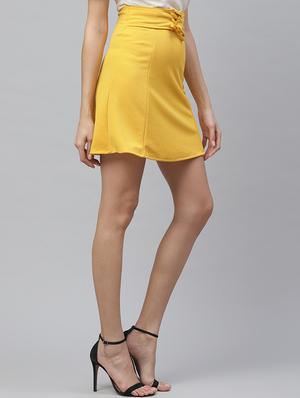 tie front a-line skirt - 17368054 - Standard Image - 2
