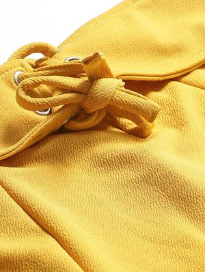 tie front a-line skirt - 17368054 - Standard Image - 5