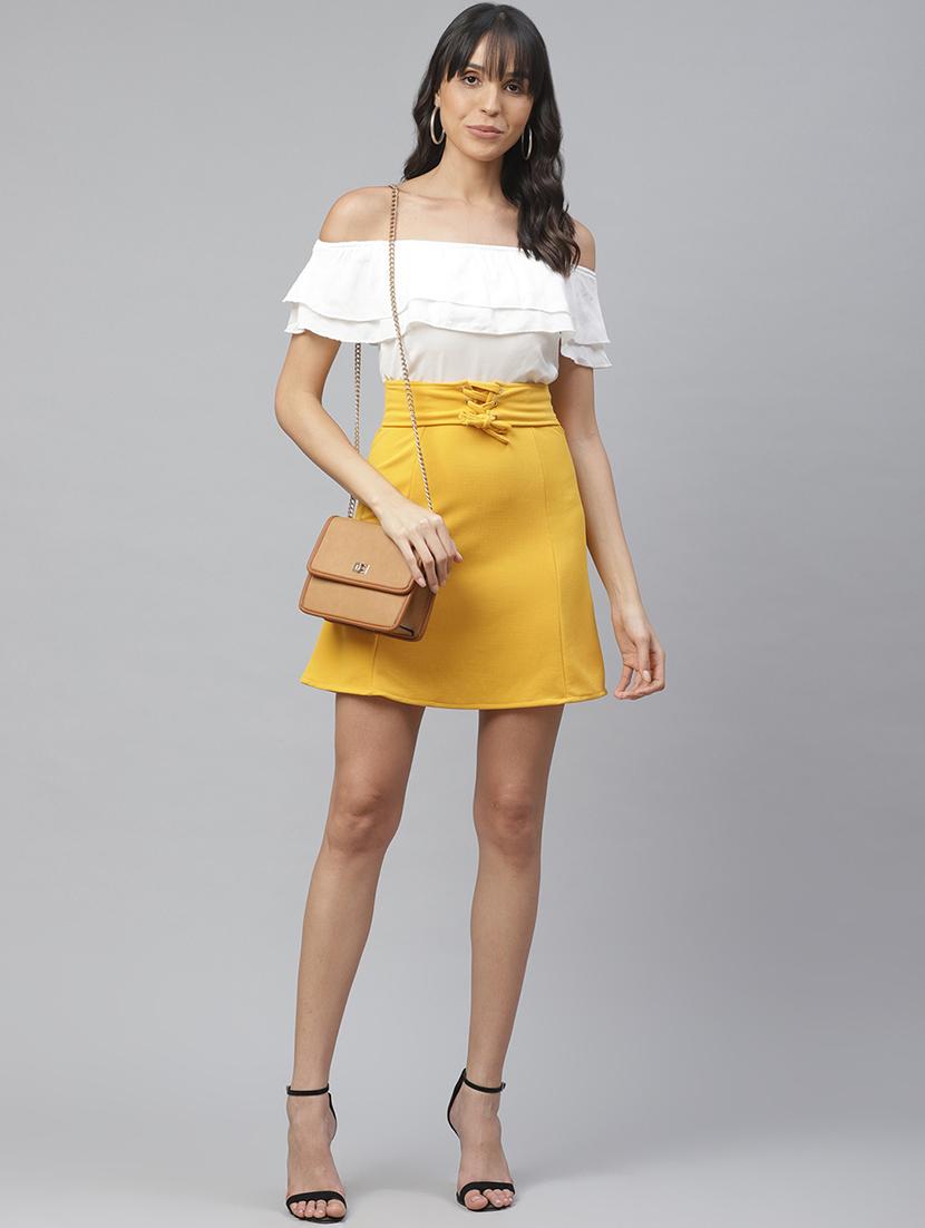 tie front a-line skirt - 17368054 - Zoom Image - 4