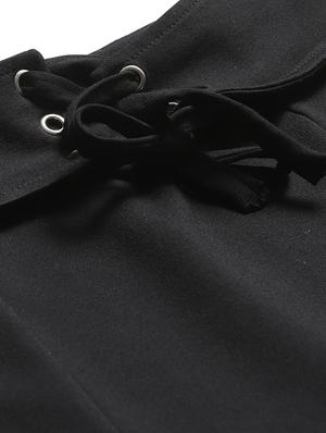 tie front a-line skirt - 17368055 - Standard Image - 6