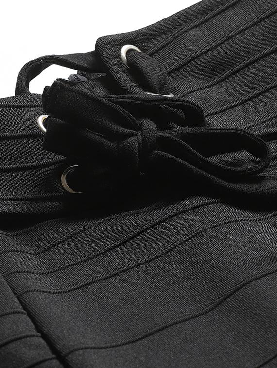 lace up detail a-line skirt - 17368056 - Zoom Image - 7