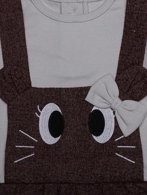grey cotton dungaree - 17368117 - Standard Image - 3