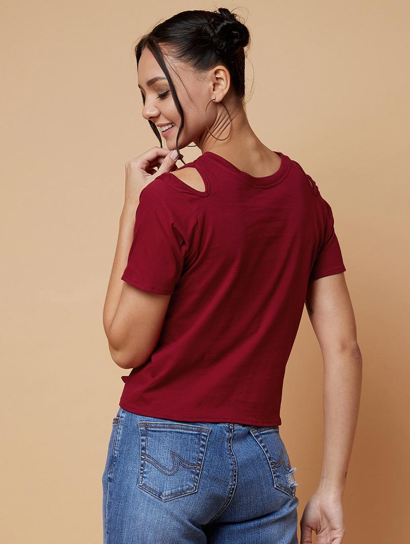 tie front solid top - 17368229 - Zoom Image - 3
