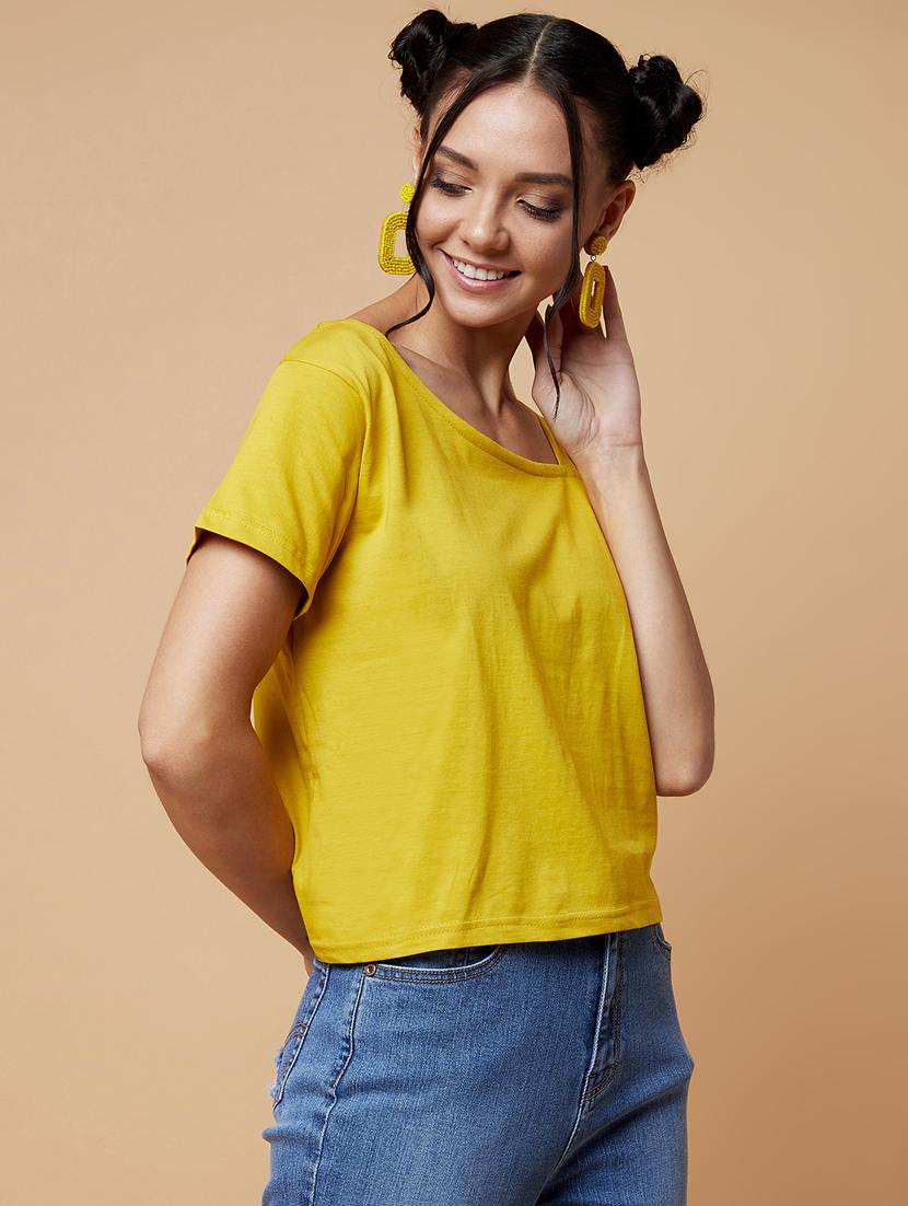 one shoulder strapped crop - 17368231 - Zoom Image - 2